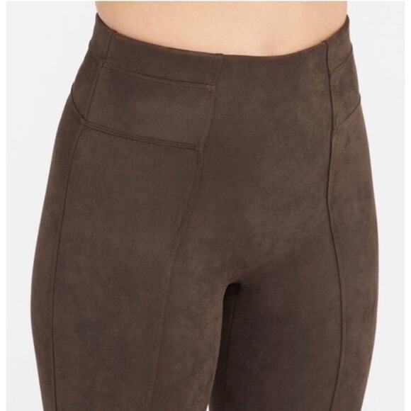 Spanx‎ Brown Faux Suede High Waisted Women’s Size XL (50) - Picture 3 of 9